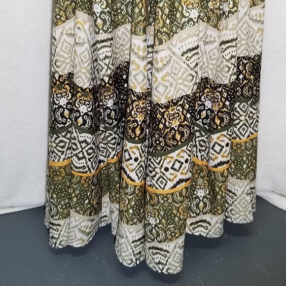 Cato EST 1946 22/24W Dress Maxi Ikat Smocked Top Whimsical Cottagecore Gremlin - Picture 2 of 11